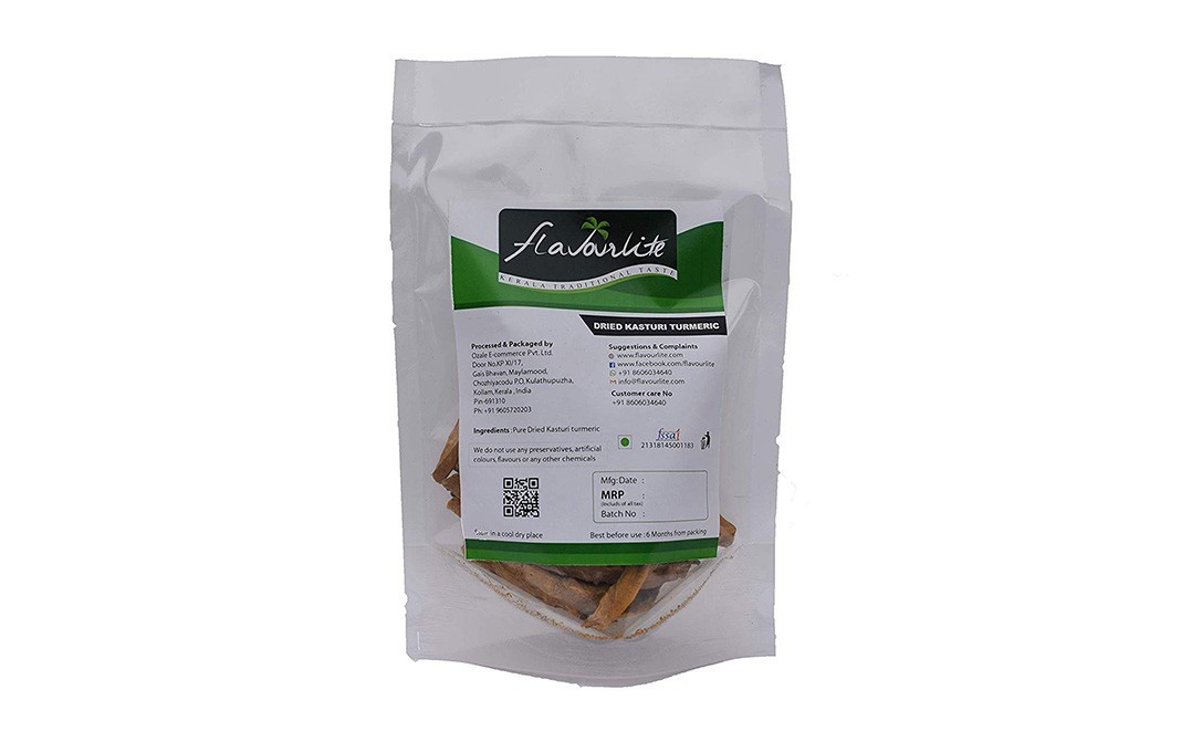 Flavourlite Dried Kasturi Turmeric    Pack  250 grams